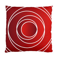 Circles Red Standard Cushion Case (two Sides)