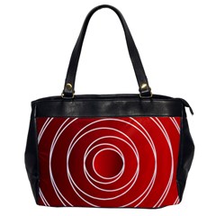 Circles Red Oversize Office Handbag by HermanTelo