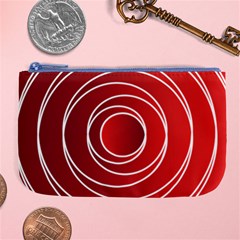 Circles Red Large Coin Purse