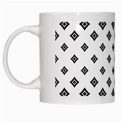 Concentric Plaid White Mugs by HermanTelo