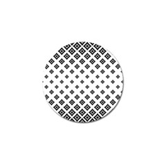 Concentric Plaid Golf Ball Marker