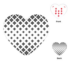 Concentric Plaid Playing Cards (heart) by HermanTelo