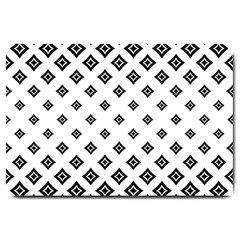 Concentric Plaid Large Doormat 