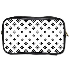 Concentric Plaid Toiletries Bag (one Side)