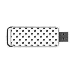 Concentric Plaid Portable Usb Flash (two Sides)