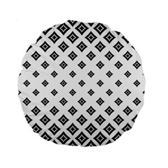 Concentric Plaid Standard 15  Premium Round Cushions