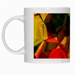 Color Abstract Polygon White Mugs by HermanTelo