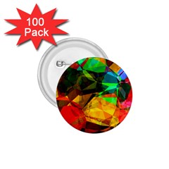 Color Abstract Polygon 1 75  Buttons (100 Pack)  by HermanTelo