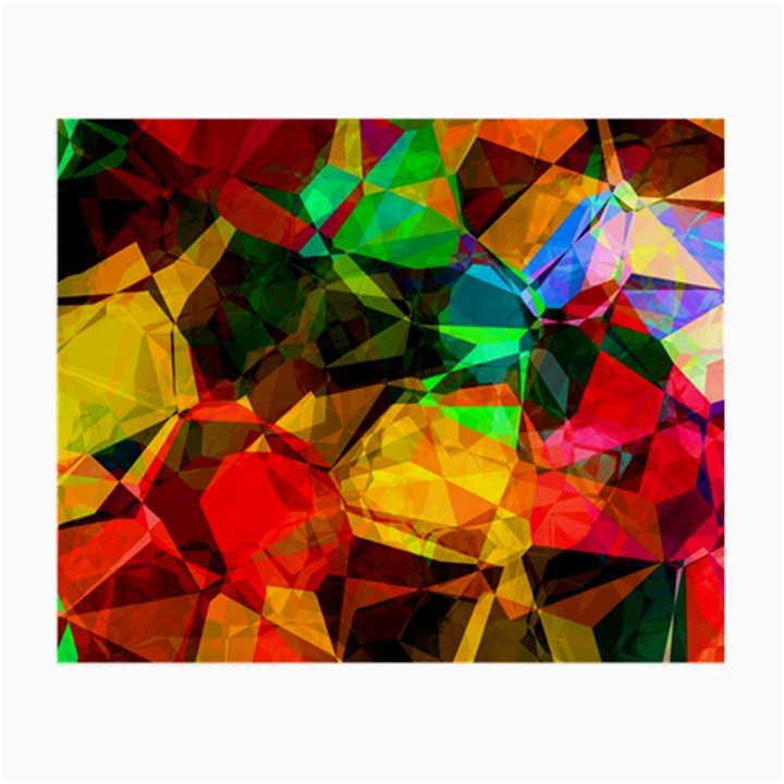 Color Abstract Polygon Small Glasses Cloth