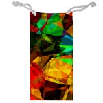 Color Abstract Polygon Jewelry Bag Front