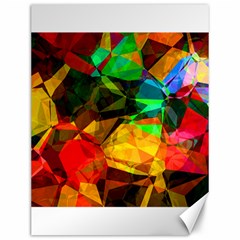 Color Abstract Polygon Canvas 12  X 16  by HermanTelo