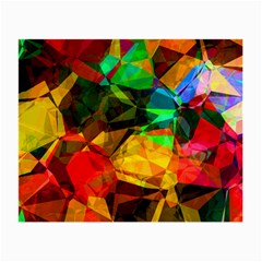 Color Abstract Polygon Small Glasses Cloth (2 Sides)