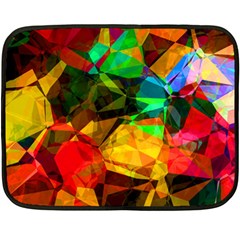 Color Abstract Polygon Double Sided Fleece Blanket (mini) 