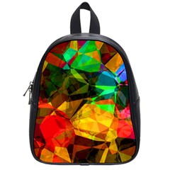 Color Abstract Polygon School Bag (small) by HermanTelo