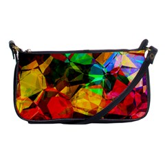 Color Abstract Polygon Shoulder Clutch Bag by HermanTelo