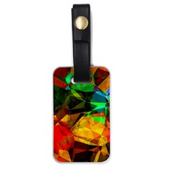 Color Abstract Polygon Luggage Tag (one Side) by HermanTelo