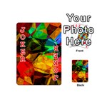 Color Abstract Polygon Playing Cards Double Sided (Mini) Front - Joker2