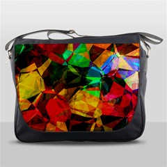 Color Abstract Polygon Messenger Bag