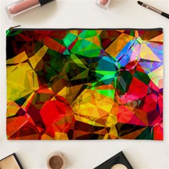 Color Abstract Polygon Cosmetic Bag (xxxl) by HermanTelo