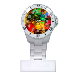 Color Abstract Polygon Plastic Nurses Watch by HermanTelo