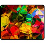 Color Abstract Polygon Double Sided Fleece Blanket (Medium)  58.8 x47.4  Blanket Back