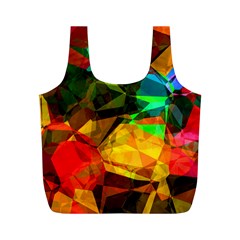 Color Abstract Polygon Full Print Recycle Bag (m) by HermanTelo