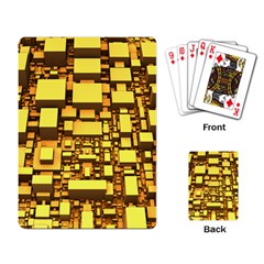 Cubes Grid Geometric 3d Square Playing Cards Single Design