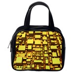 Cubes Grid Geometric 3d Square Classic Handbag (One Side) Front