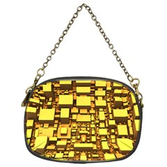 Cubes Grid Geometric 3d Square Chain Purse (two Sides)