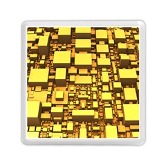 Cubes Grid Geometric 3d Square Memory Card Reader (square)