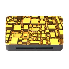 Cubes Grid Geometric 3d Square Memory Card Reader With Cf