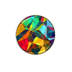 Color Abstract Polygon Background Hat Clip Ball Marker