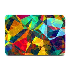 Color Abstract Polygon Background Plate Mats