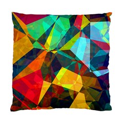 Color Abstract Polygon Background Standard Cushion Case (Two Sides)