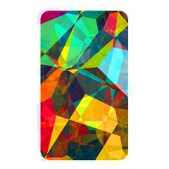 Color Abstract Polygon Background Memory Card Reader (Rectangular)