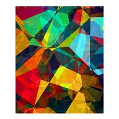 Color Abstract Polygon Background Shower Curtain 60  x 72  (Medium) 