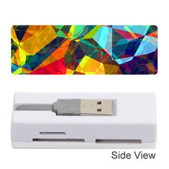 Color Abstract Polygon Background Memory Card Reader (Stick)