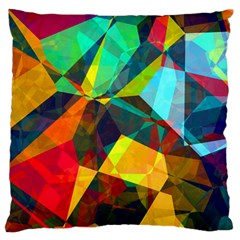 Color Abstract Polygon Background Standard Flano Cushion Case (One Side)