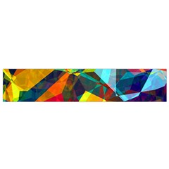 Color Abstract Polygon Background Small Flano Scarf