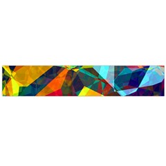 Color Abstract Polygon Background Large Flano Scarf  by HermanTelo