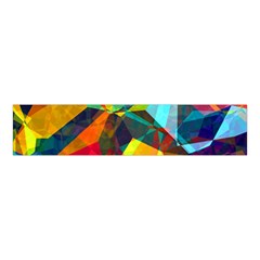 Color Abstract Polygon Background Velvet Scrunchie