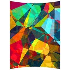 Color Abstract Polygon Background Back Support Cushion