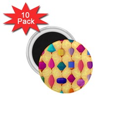 Colorful Background Stones Jewels 1 75  Magnets (10 Pack)  by HermanTelo