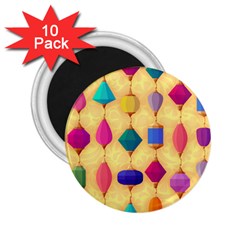 Colorful Background Stones Jewels 2 25  Magnets (10 Pack)  by HermanTelo