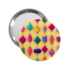 Colorful Background Stones Jewels 2 25  Handbag Mirrors by HermanTelo