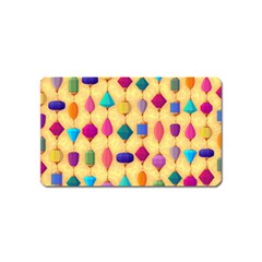 Colorful Background Stones Jewels Magnet (name Card) by HermanTelo