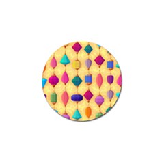 Colorful Background Stones Jewels Golf Ball Marker by HermanTelo