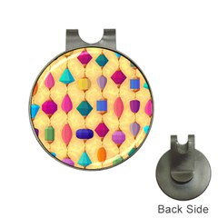 Colorful Background Stones Jewels Hat Clips With Golf Markers by HermanTelo