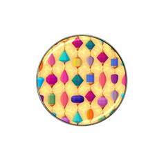 Colorful Background Stones Jewels Hat Clip Ball Marker by HermanTelo