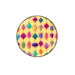 Colorful Background Stones Jewels Hat Clip Ball Marker (4 pack) Front